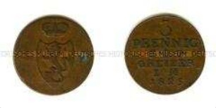 Reuß (Ältere Linie), 3 Pfennig