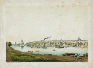 Altona vom Steinwarder gesehen