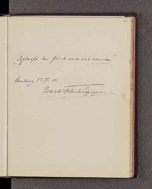 Ernst von Wolzogen. – Hamburg, 23.04.1901