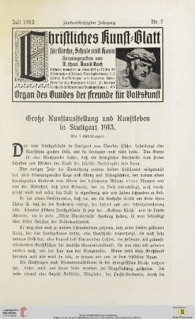 Nr. 7 (Juli 1913)