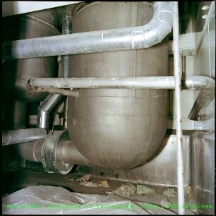 Eingebauter Behälter des Medium Active Waste (MAW)-Verdampfers der Abteilung Radioaktive Abfälle (ABRA)
