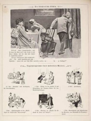 "Die fürchterliche Köchin" "Tagesprogramm eines modernen Malers"