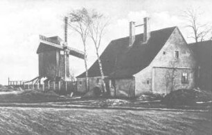 Taucha-Merkwitz. Bockmühle, Ansichtskarte, um 1916, Repro