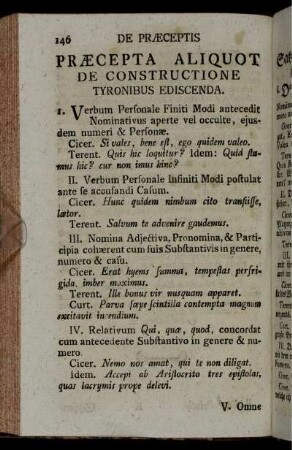 De Præceptis constructionis.