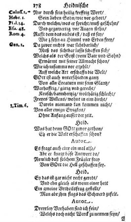 Heidnische Disputation.