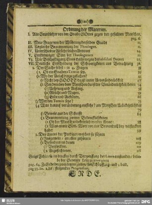 Ordnung der Materien