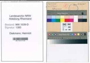 Entnazifizierung Heinrich Diekmann , geb. 00.00.0000 (Postschaffner)