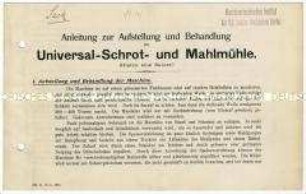 Universal-Schrot- und Mahlmühle