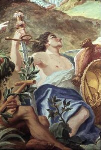 Venus bestellt die Waffen des Aeneas bei Vulkan