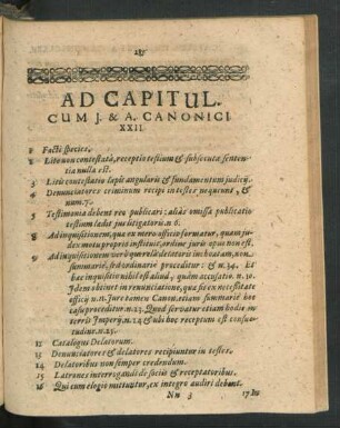 Ad Capitul. Cum I. & A. Canonici XXII.