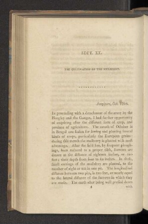 Sect. XX. The cultivation of the mulberry.