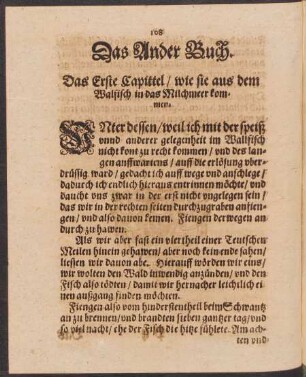 Das Erste Capittel ... - Das Fünffte Capittel ...