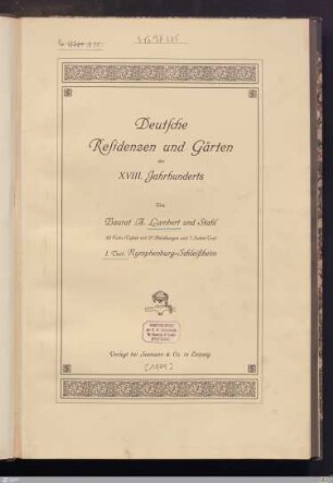 1: Nymphenburg-Schleißheim