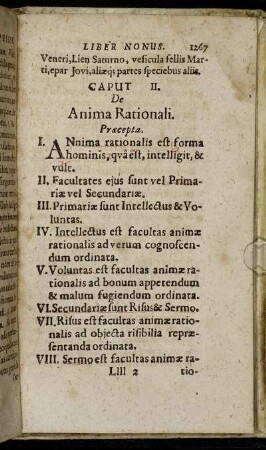 Caput II. De Anima Rationali.