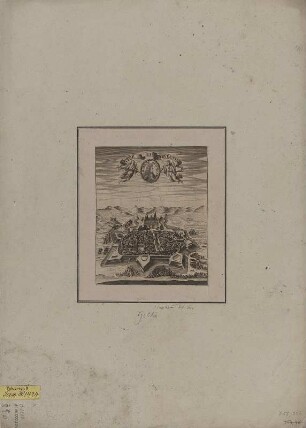 Ansicht von Gotha, Kupferstich, 1700 : Sagittarius, Caspar [Hrsg.] : Amore Et Prvdentia : [Ansicht von Gotha] / [Hrsg.: Sagitarius u. Tenzel]. - Jenae : Bielck , [1700]. - 1 Vogelschaubild : Kupferst. ; 15 x 18 cm
