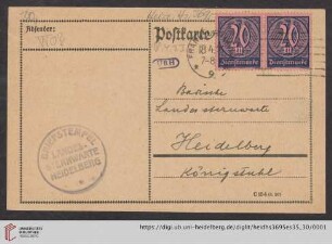 Brief von Dr. C. Schleussner AG (Frankfurt, Main) an Max Wolf