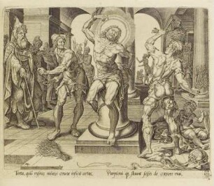 Die Geißelung, Blatt 3 aus der Folge "Die sieben Leiden Christi"