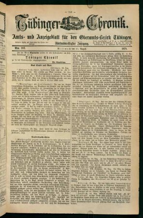 27. August (Nro. 187) - 31. August (Nro. 191)
