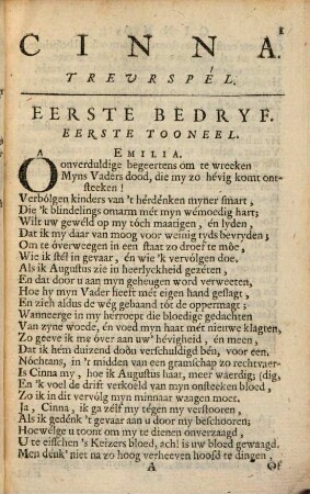 Cinna : Treurspél