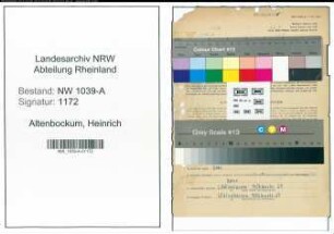 Entnazifizierung Heinrich Altenbockum , geb. 24.08.1883 (Fuhrunternehmer)