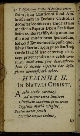 Hymnus II. In Natali Christi.