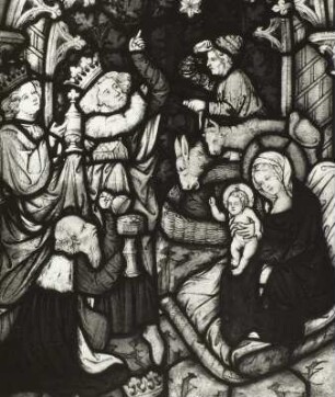 Anbetung des Kindes durch die heiligen drei Könige