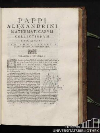 2. Pappi Alexandrini mathematicarum collectionum liber quartus.