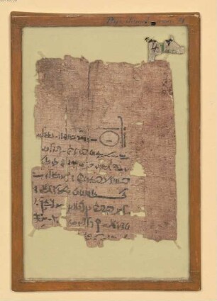 Demotischer Papyrus - Kontrakt (?) aus der Ptolemäerzeit - BSB Pap.demot.mon. 4