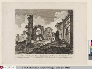 [Vue des restes de l'Aqueduc de l'Eau Claudia]