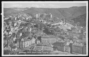 Karlsbad. Blick auf Karlsbad und Hotel Imperial