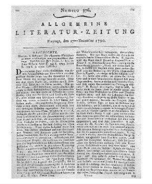 Begebenheiten und Scenen des menschlichen Lebens. Bd. 1. Leipzig: Beygang 1790
