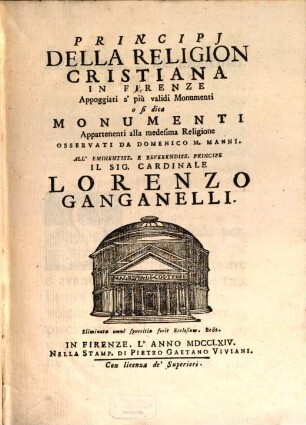 Principii della Religione Christiana in Firenze
