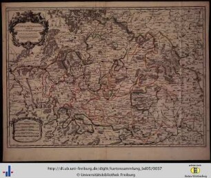 Le cercle de Franconie subdivisé en tous les estats qui le composent