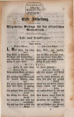 Neuer Entwurf eines Gesangbuches für die evangelisch- lutherische Kirche in Bayern