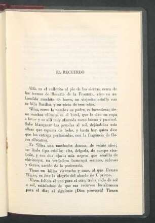 El recuerdo