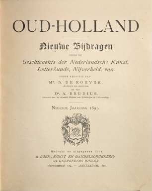 Oud-Holland : tijdschrift voor Nederlandse kunstgeschiedenis. 9. 1891