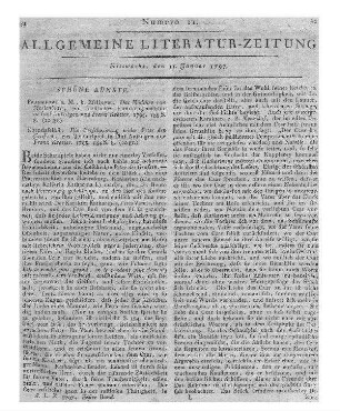 Taschenbuch für den Bürger und Landmann. Berlin: Hayn 1796