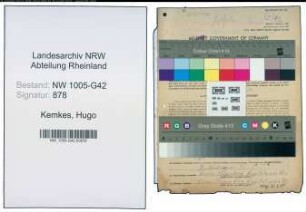 Entnazifizierung Hugo Kemkes , geb. 08.05.1916 (Wachmann)