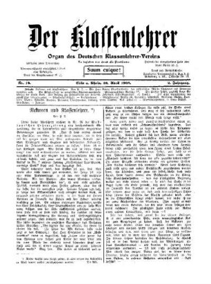 Rektoren und Klassenlehrer