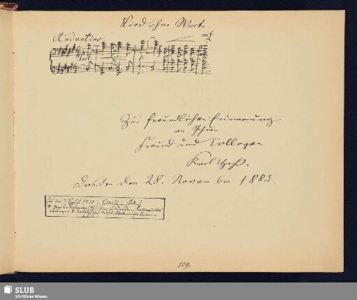 Hess, Karl; 1883 [Noten- und Texteintrag]