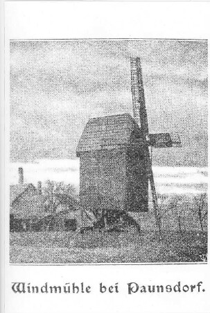 Leipzig-Paunsdorf. Bockmühle, aus: Der Leipziger vom 28.12.1907