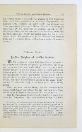 Siebentes Kapitel. Deutsches Königtum und römisches Kaisertum
