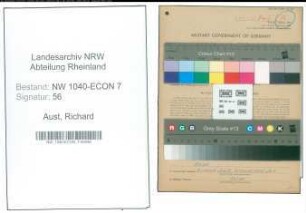 Entnazifizierung Richard Aust , geb. 21.10.1904 (Fleischer)