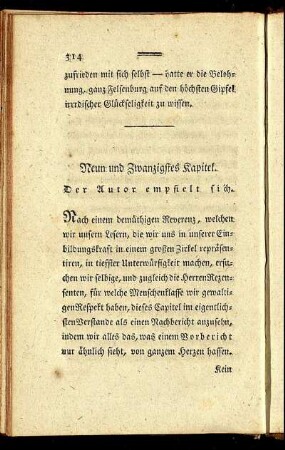 Neun und Zwanzigstes Capitel. Der Autor empfielt sich.