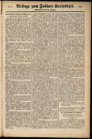 Zweite Ausgabe vom Samstag, den 14. Januar 1899.