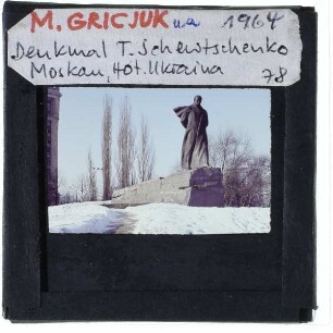 Moskau, Gricjuk, Denkmal für Taras Schewtschenko