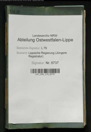 Stellung von Pferden zum Kriegsdienst, Band 7