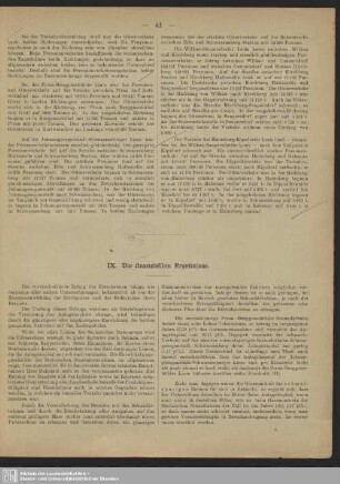 IX. Die finanziellen Ergebnisse