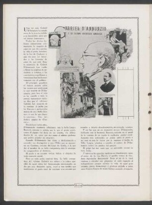Gabriel D'Annunzio y su última aventura amorosa