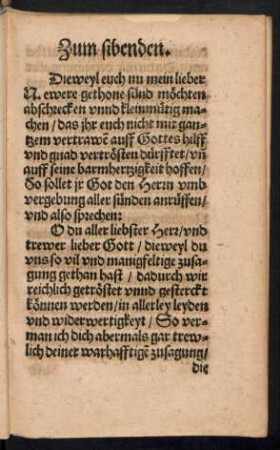 Zum sibenden.